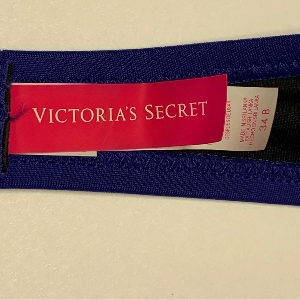 Victoria's Secret Size 34B Blue Bikini Swim Top